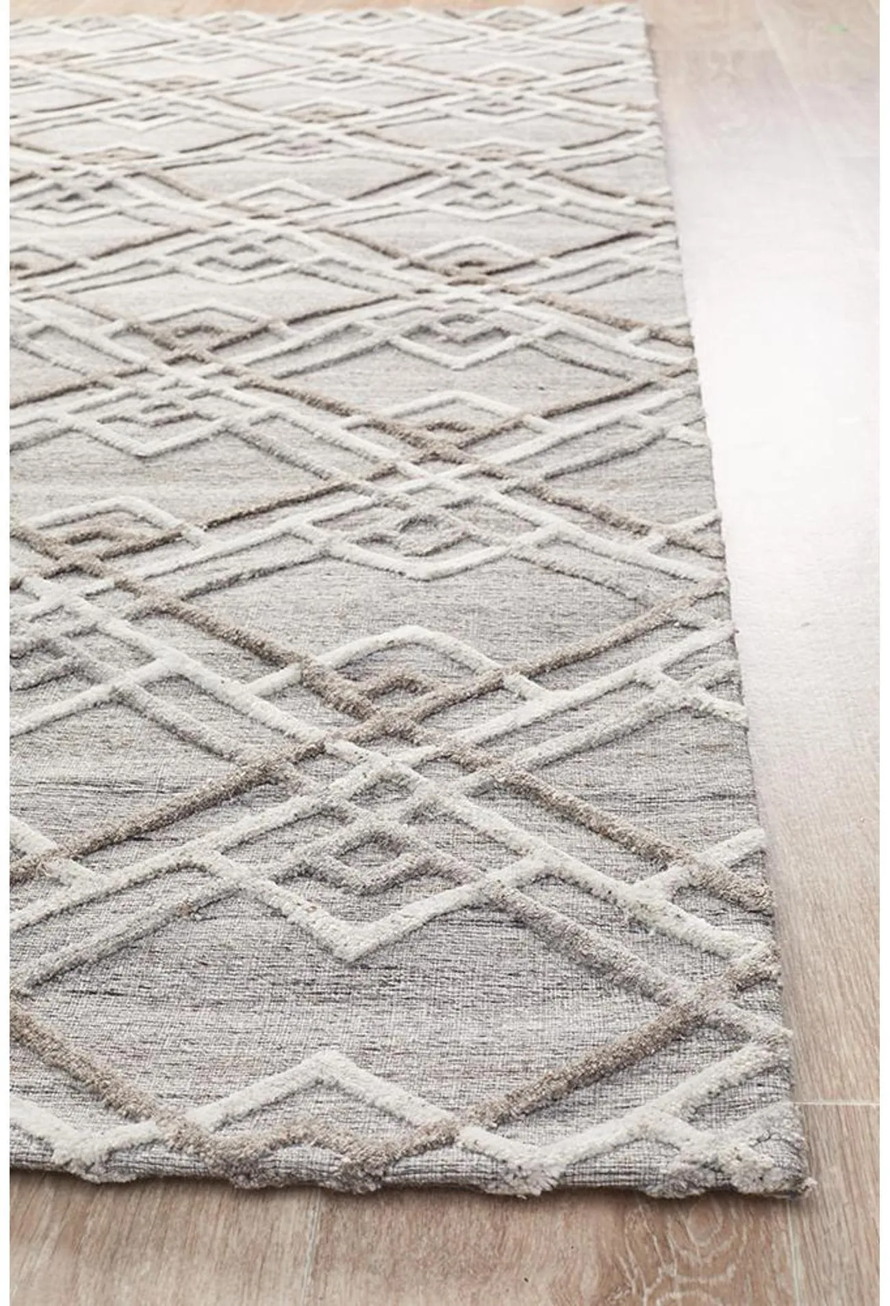 Vicenza Winter Silver Stream Modern Rug