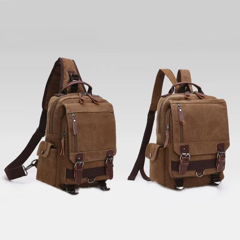 Vintage Outdoor Travel Shoulder Backpack