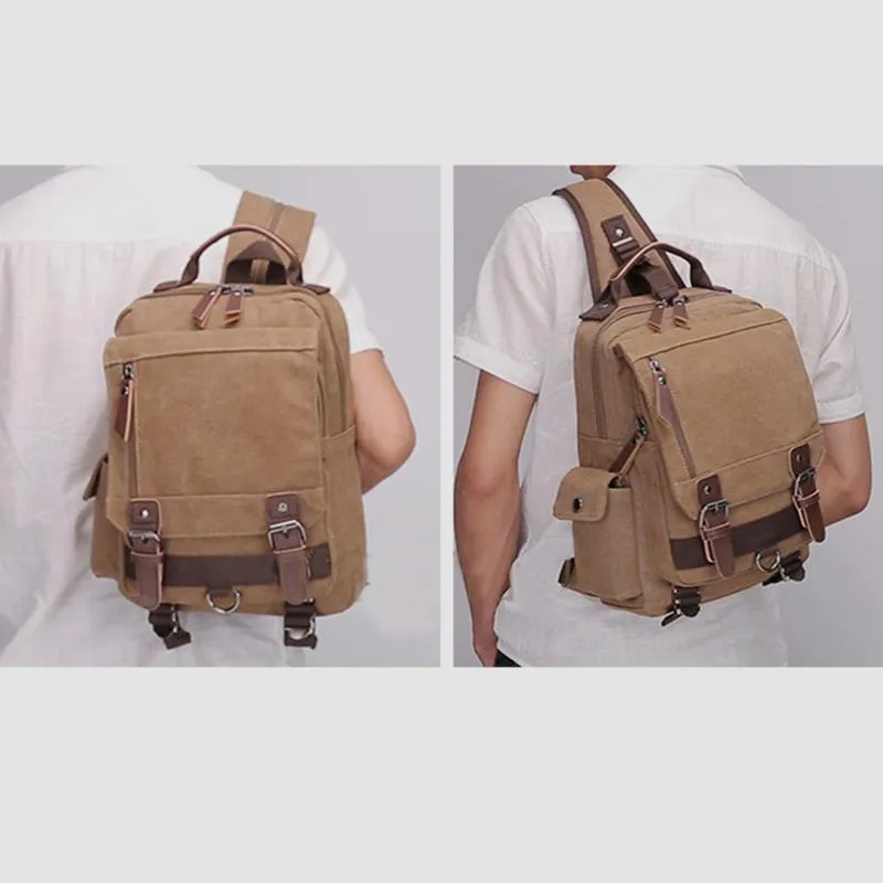 Vintage Outdoor Travel Shoulder Backpack