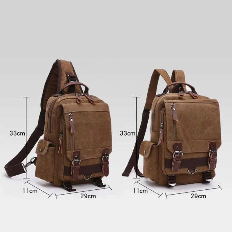 Vintage Outdoor Travel Shoulder Backpack