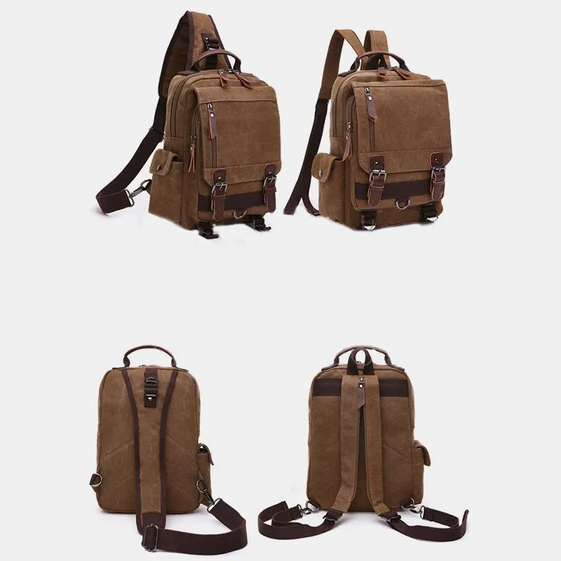 Vintage Outdoor Travel Shoulder Backpack
