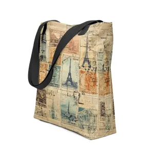 Vintage Travel Stamps Tote bag
