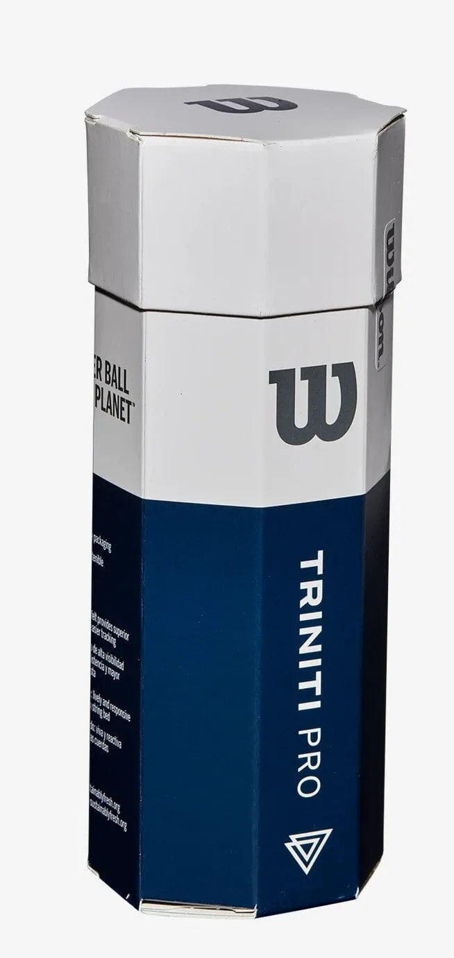 Wilson Trinity Pro Yellow All Court Tennis Balls case of 24 - 3 Ball Tubes (72 balls)