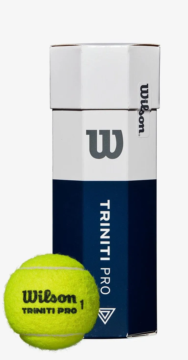 Wilson Trinity Pro Yellow All Court Tennis Balls case of 24 - 3 Ball Tubes (72 balls)