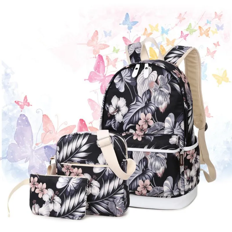 Women's Printed Travel Backpack For Laptop