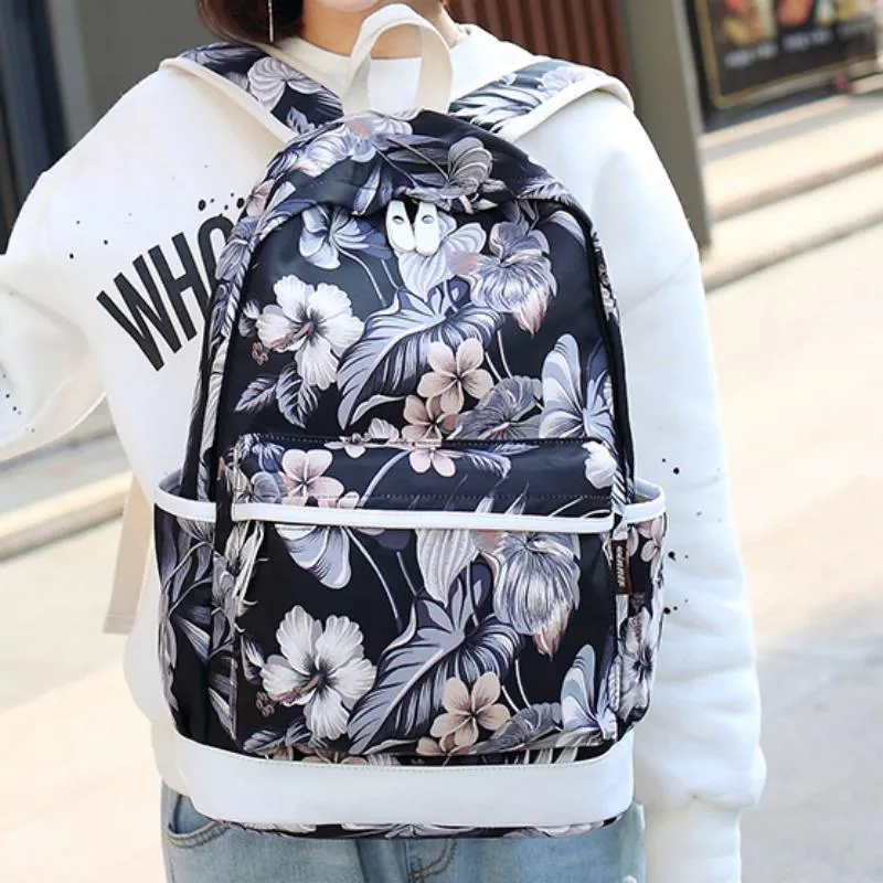 Women's Printed Travel Backpack For Laptop