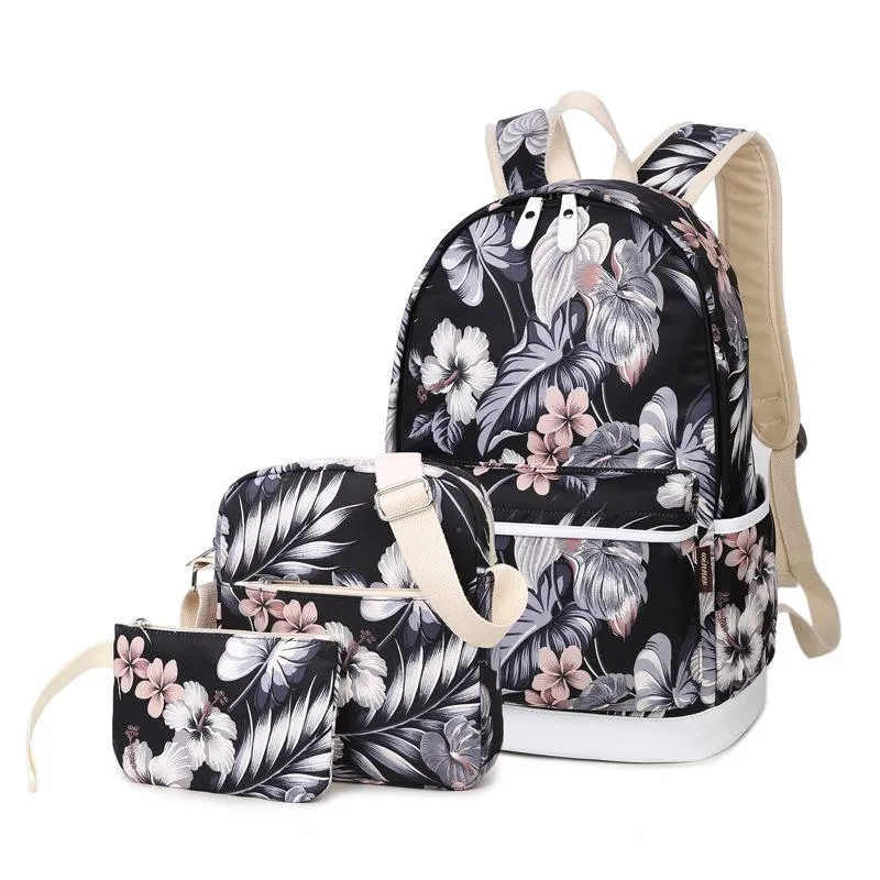 Women's Printed Travel Backpack For Laptop