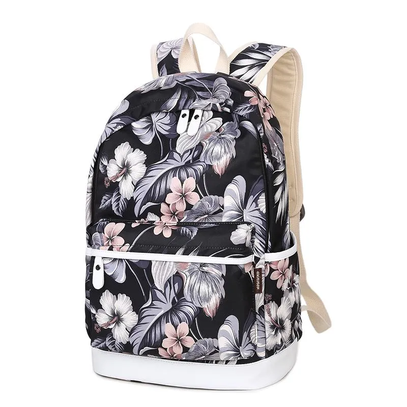 Women's Printed Travel Backpack For Laptop