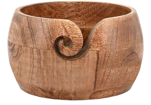 Yarn Bowl - NIRMAN Wooden (7" x 7" x 4'')