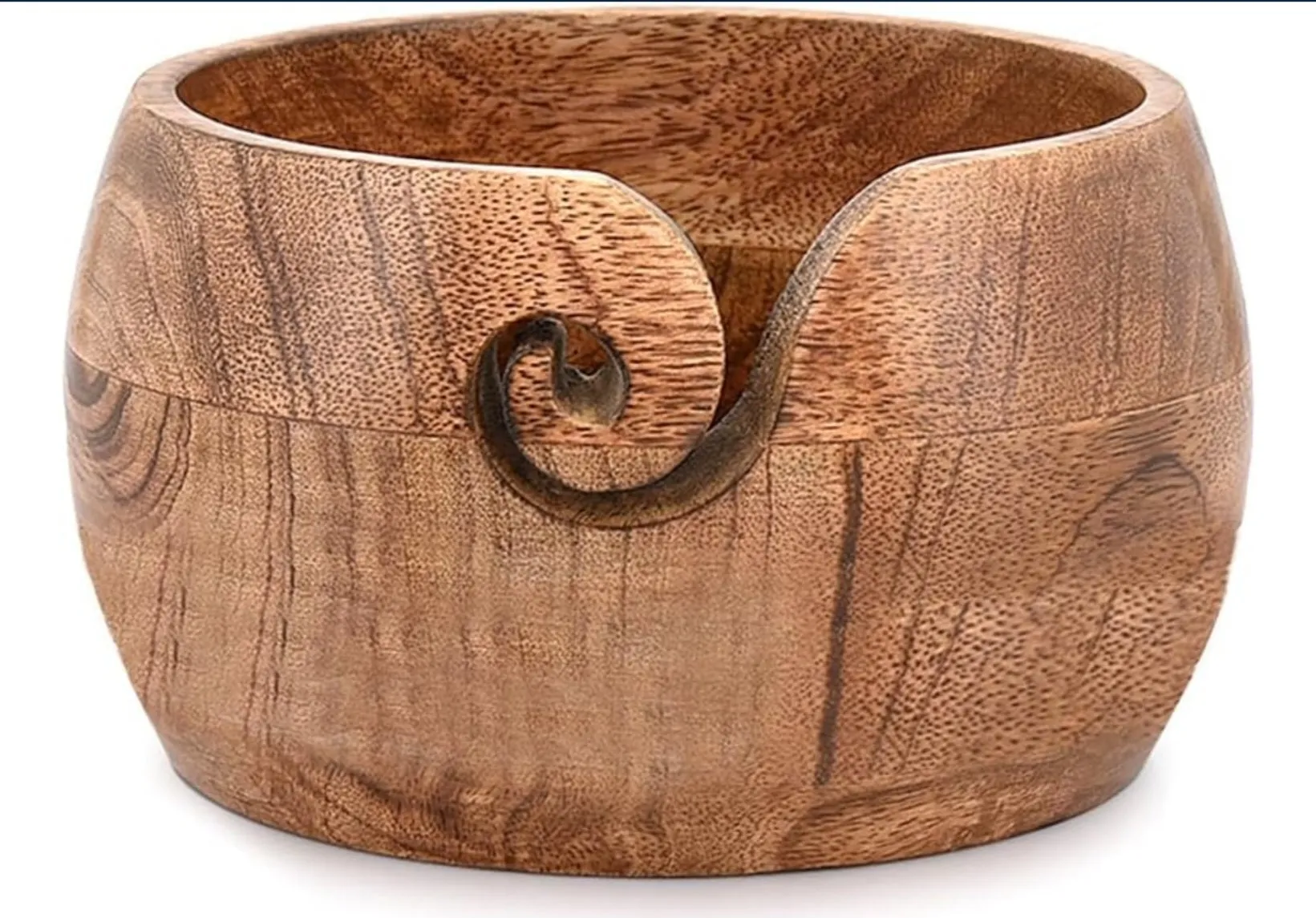 Yarn Bowl - NIRMAN Wooden (7" x 7" x 4'')
