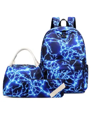 Ybackpacks School Backpack Set for Girls Bookbag with Lunch Bag Pencil Case