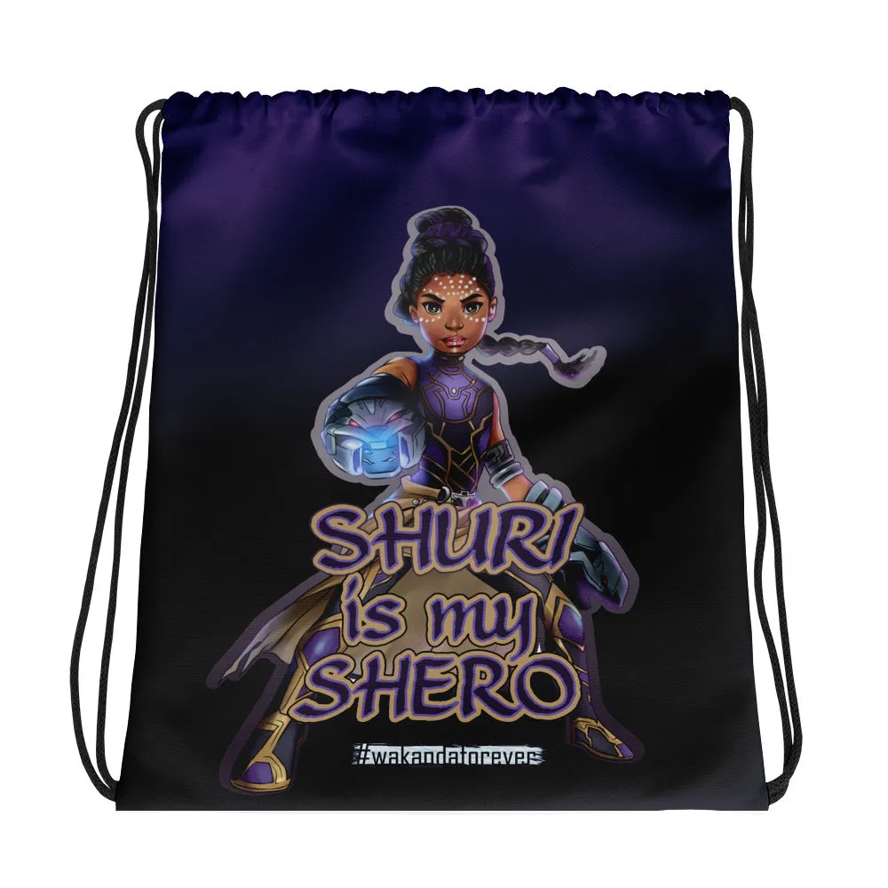 Young Shuri Black Panther Drawstring bag